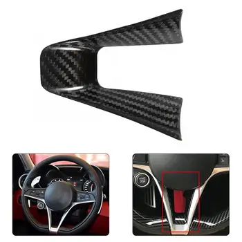 

Carbon Fiber Steering Wheel Decoration Frame Cover Trim Fit for Alfa Romeo Giulia 17-19 car accessories