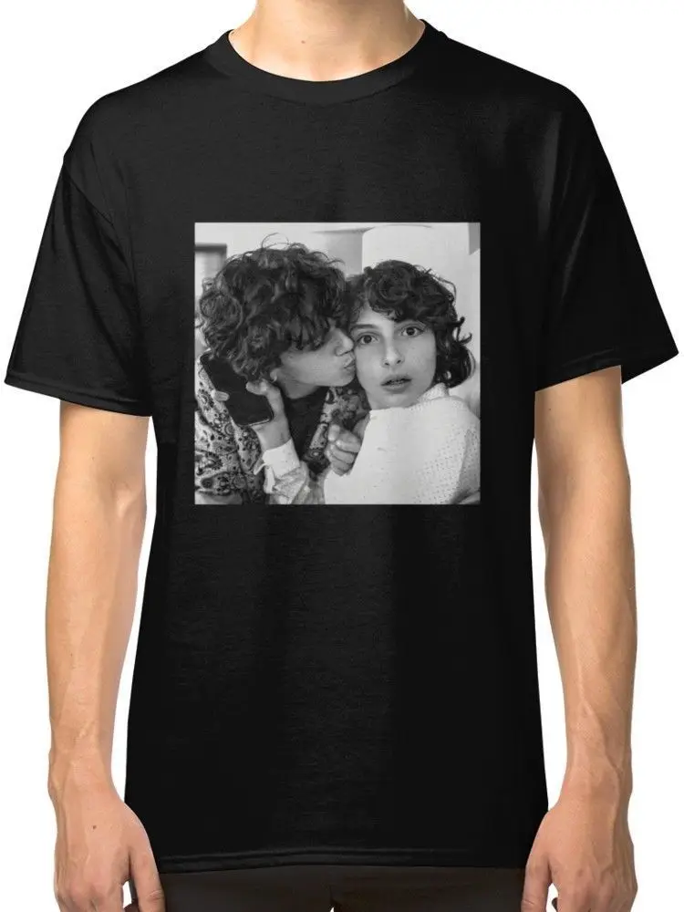 Новые мужские черные футболки с логотипом Finn Wolfhard &amp Jack Grazer S-5XL | Мужская одежда