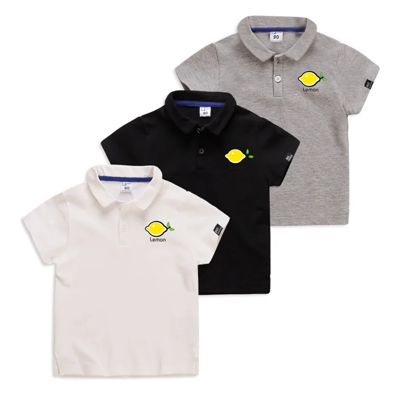 Moggi Cat Baby T Shirt Children Kids Baby  Boys Lemon Print T-shirt Sport Tee Tops Clothes 5 Color Children Kids Boys Clothes (6)