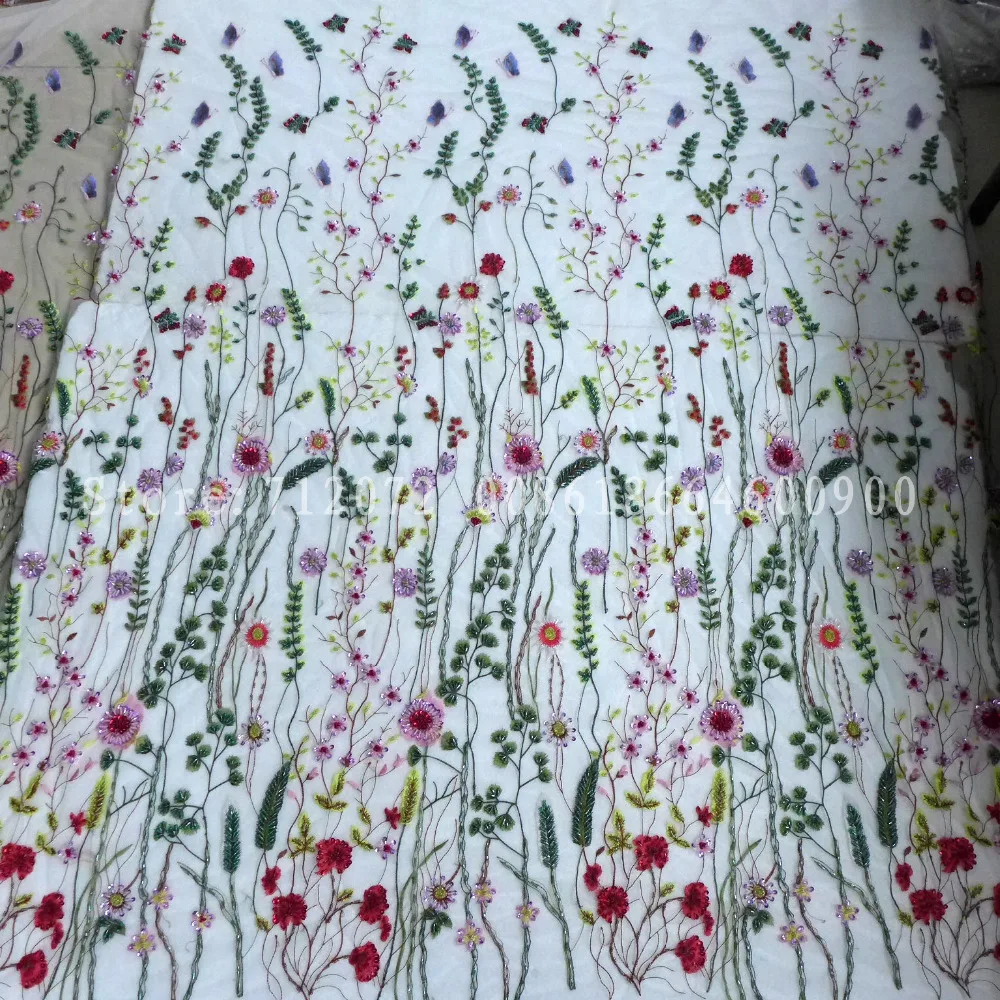 Us 189 La Belleza On Sale Good Quality Mixed Colors Netting Embroidered Dress Lace Fabrics 1 Yard In Fabric From Home Garden On Aliexpress - 