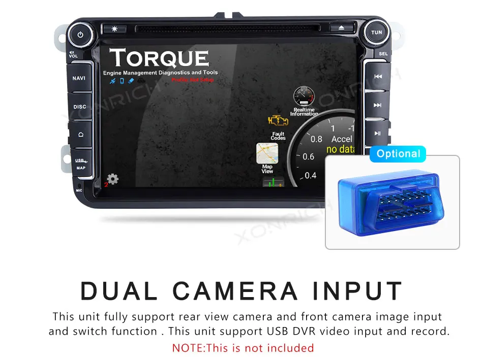 Perfect 2 din Android 8.1 GPS Car Multimedia For Volkswagen VW Passat b6 Polo T5 Skoda Octavia 2 3 Superb Seat leon 2 AutoRadio golf 5 6 15