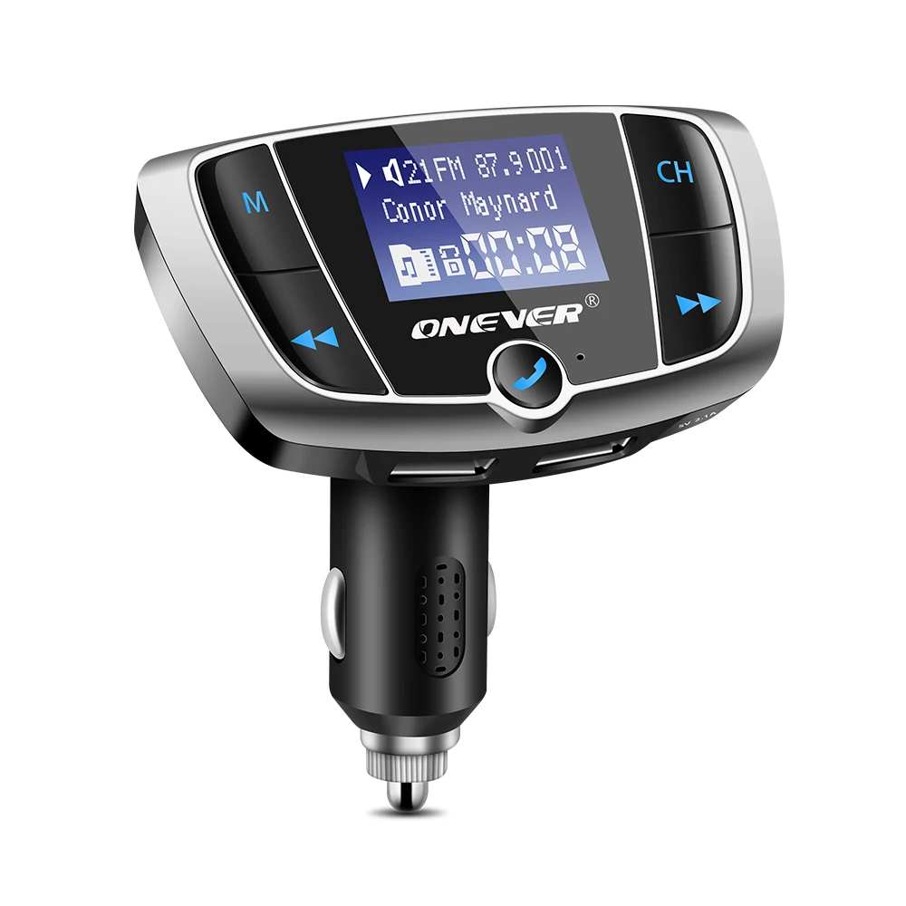 FM Modulator Car Kit with 3.4A Dual USB Bluetooth FM Transmitter