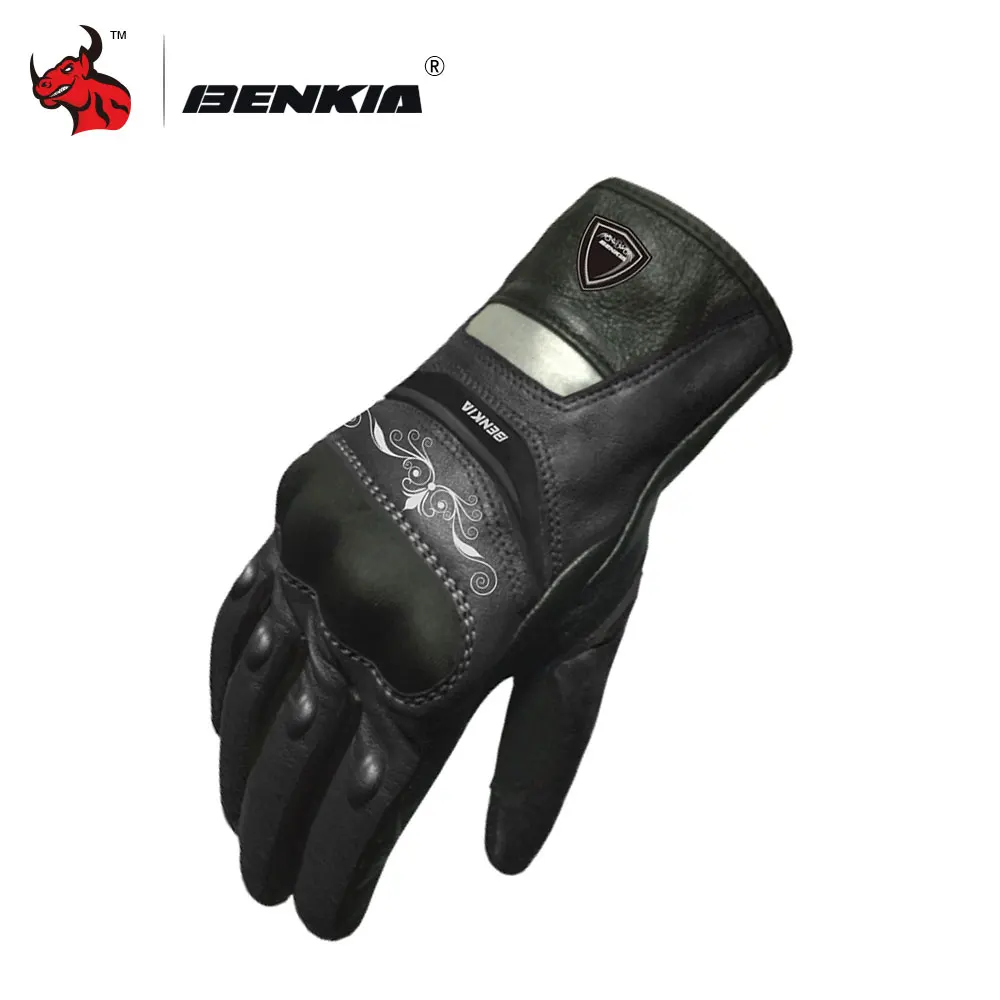 BENKIA мотоциклетные перчатки с сенсорным экраном кожаные гоночные перчатки для мотокросса женские мотоциклетные гоночные перчатки черные и розовые