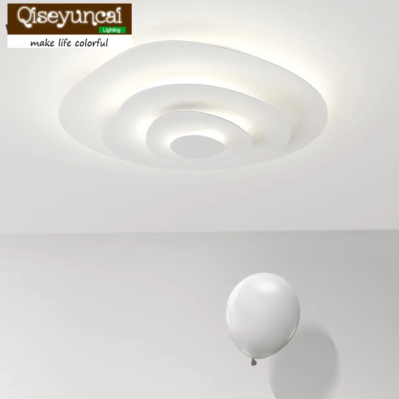 Qiseyuncai современный креативный минималистичный светодиодный потолочный светильник для гостиной, атмосфера, индивидуальная спальня, кабинет, умное освещение