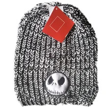 Ночь перед Рождеством Джек Скеллингтон череп косплей хлопок вязаные шапочки шапки мультфильм зимние плюшевые теплые наушники шапки