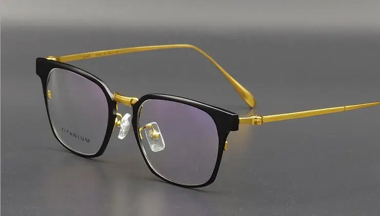 

2017 Wecooland Brand Designer Pure Titanium Eyeglasses Frames Ultralight Vintga WLO61680T optical frame Myopia spectacles