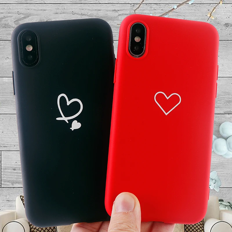 Чехлы для телефонов IPhone X XS MAX XR 8 7 6 s Plus чехол модное сердце Мягкий силиконовый