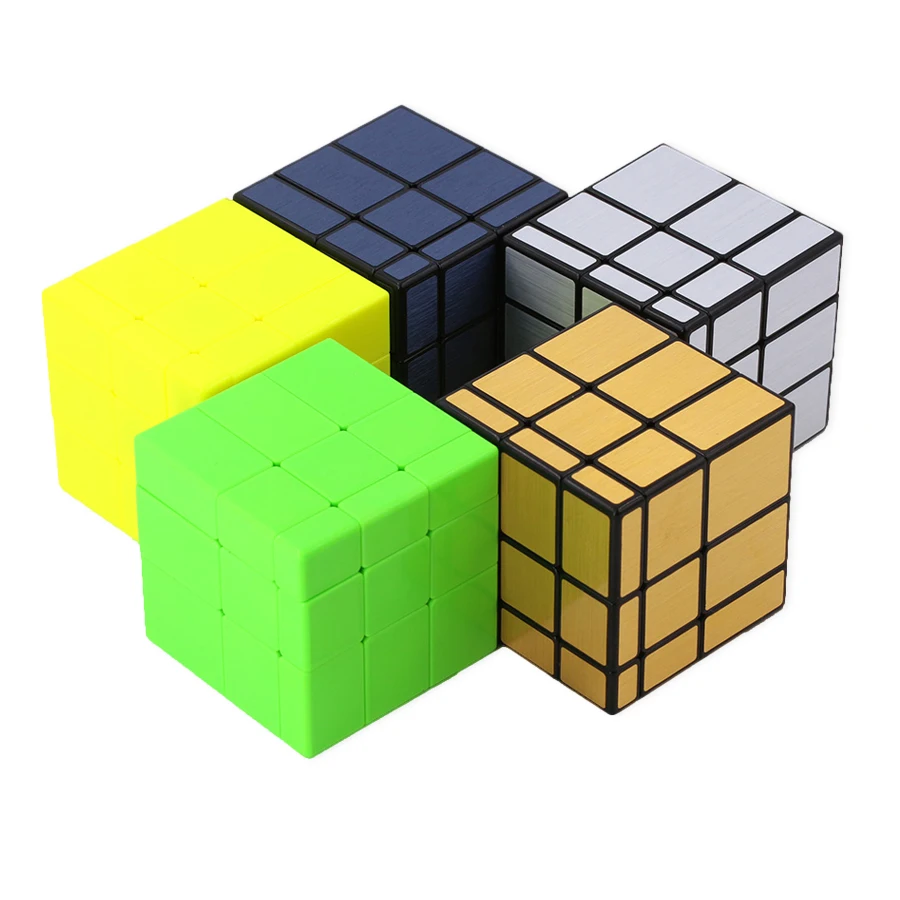 QIYI зеркало Magico Cube 3x3x3 антистресс Мастер скорость для Magic Cube Fidget Puzzle Neo Cubo наклейка для детей обучающая игрушка