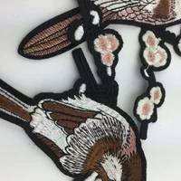 Bird Embroidered Iron-On Patches for Clothes | High-Quality Sewing Accessories - Image 4