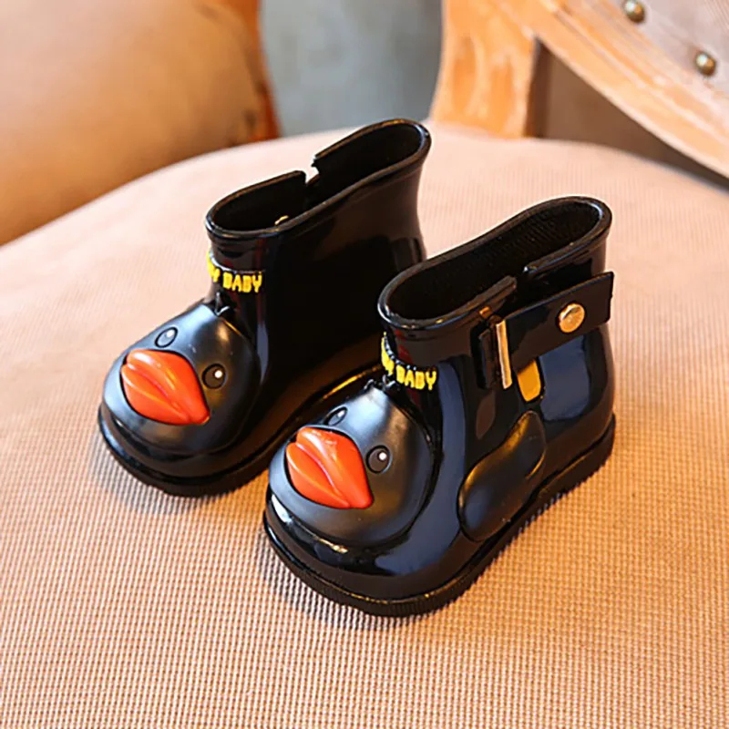 

Jelly Children's Rain Boots Rubber Shoes Waterproof Non-Slip Duck Shoes