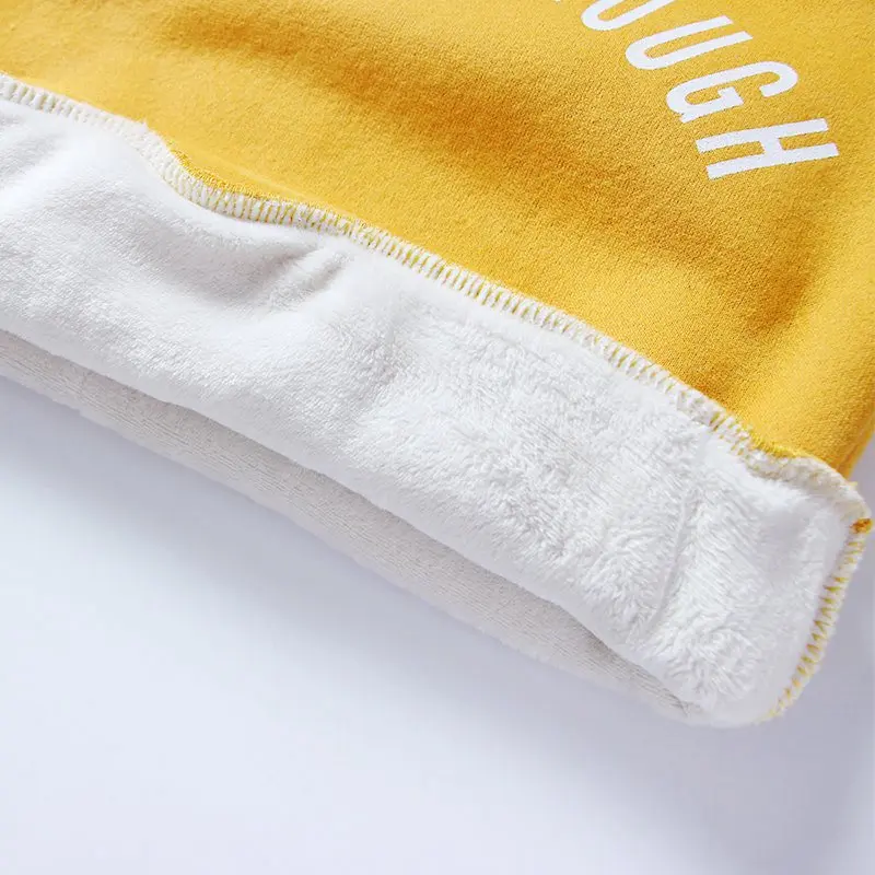COOTELILI 80-120cm Patchwork Girls Boys Hoodies Velvet Thicken Sweatshirt Baby Boy Children Clothes Infant  (4)