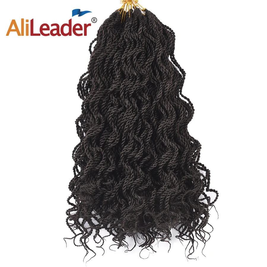 Alileader 12 &quot30 корней/упаковка Омбре чистые вьющиеся Senegalese твист вязаный крючком