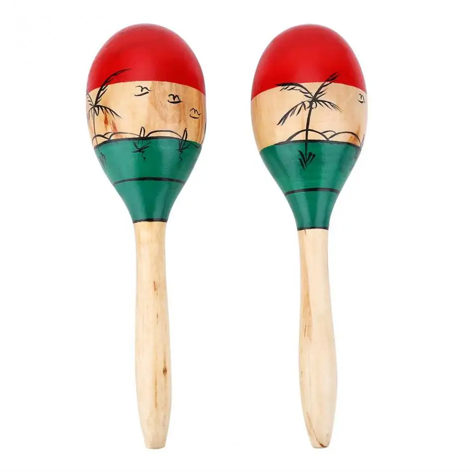 Maracas Large Wooden Maracas Set