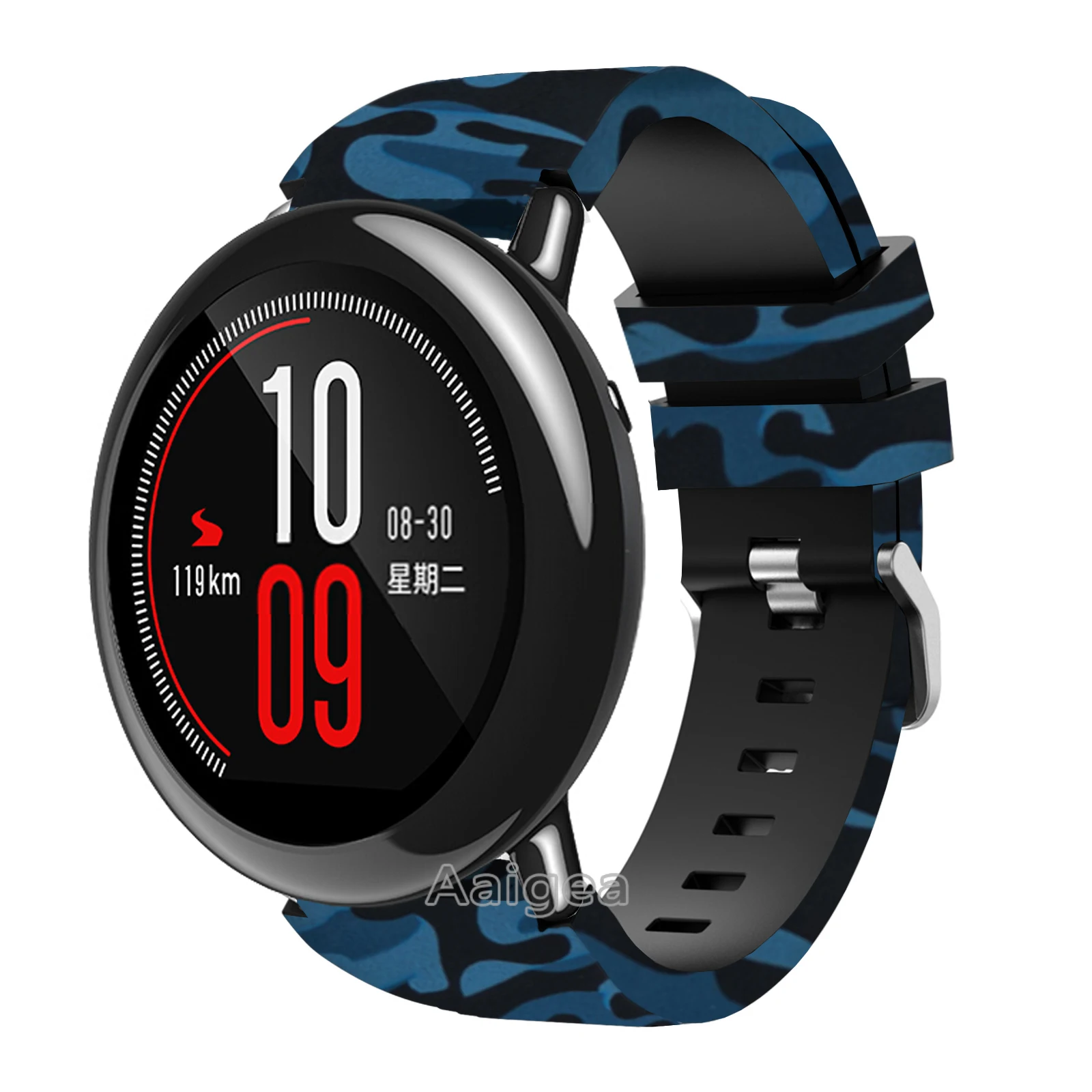 Камуфляж силиконовые часы ремешок для Xiaomi Amazfit Strato спортивные часы 2 темп красочные замена запястье ремешок 22 мм