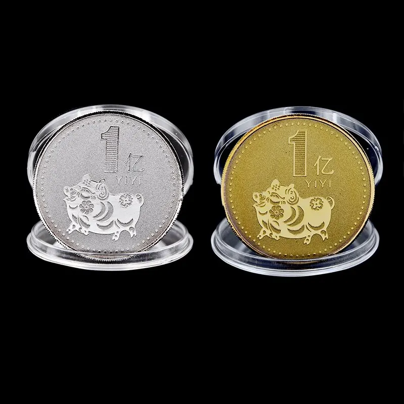Luckly Chinese 2010 Lunar Zodiac Year of the Tiger Silver Plated Coin
