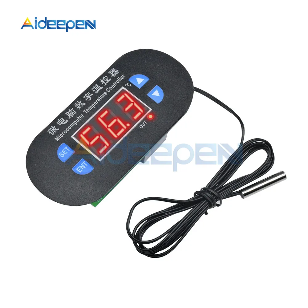 

W1308 DC 12V Digital Thermostat Thermoregulator Red LED Display Temperature Controller Switch with Sensor Probe