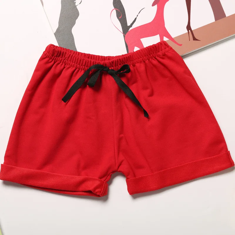 Летние трикотажные комбинированные шорты для мальчиков; Детские шорты; брюки; одежда для плавания; пляжные шорты ярких цветов; спортивная одежда для маленьких девочек; 1-6Y