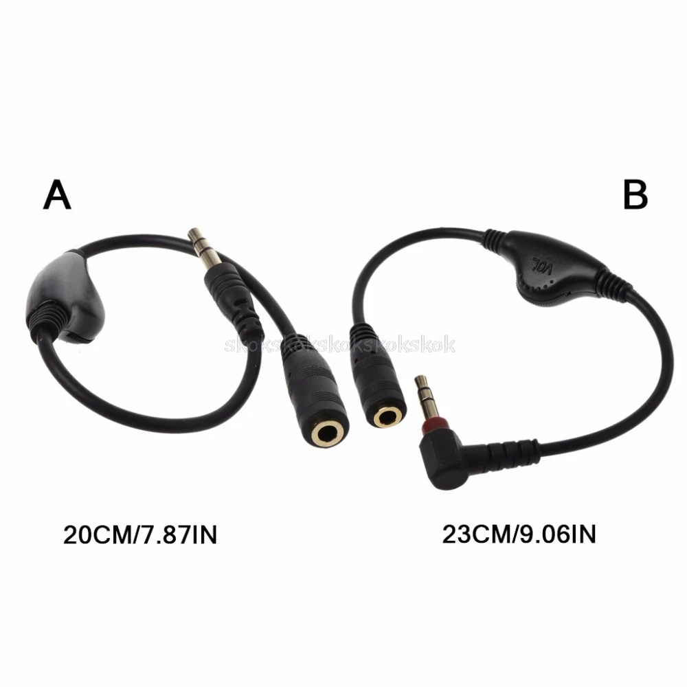 

3.5mm Jack AUX Male to Female Adapter Extension Cable Audio Stereo Cord with Volume Control Earphone Headphone Wire Jy23 19