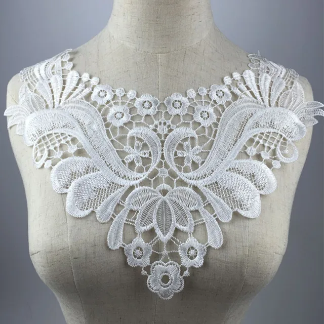 encaje collar decorativo escote remiendo exquisito venise flores