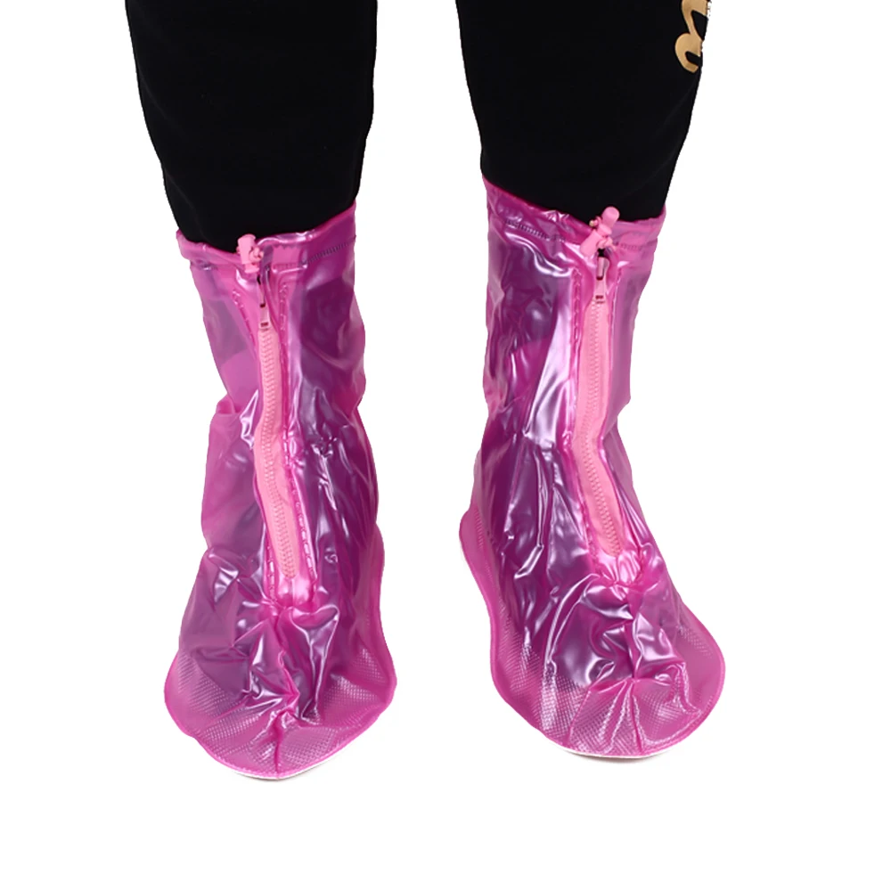 Vehemo дождливый день скутер водонепроницаемые бахилы дождевик поле Пешие прогулки складная обувь крышка дождевик защитный чехол для обуви - Цвет: M