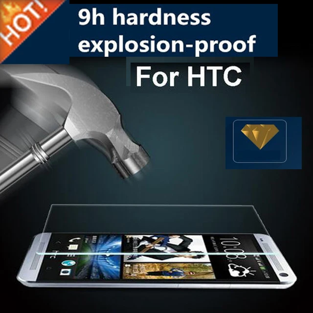 2.5D 0 26 мм 9H Закаленное стекло протектор экрана для HTC M7 M8 Mini M9 M10 U11 Plus U Play E8 E9 S9 X9 X10 A9