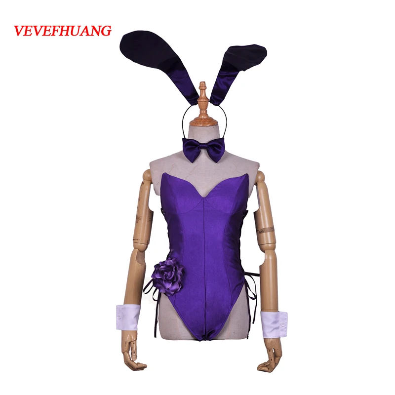 VEVEFHUANG 2018 Горячая игра Fate Grand Order Scathach Bartender Bunny Girl униформа косплей костюм на