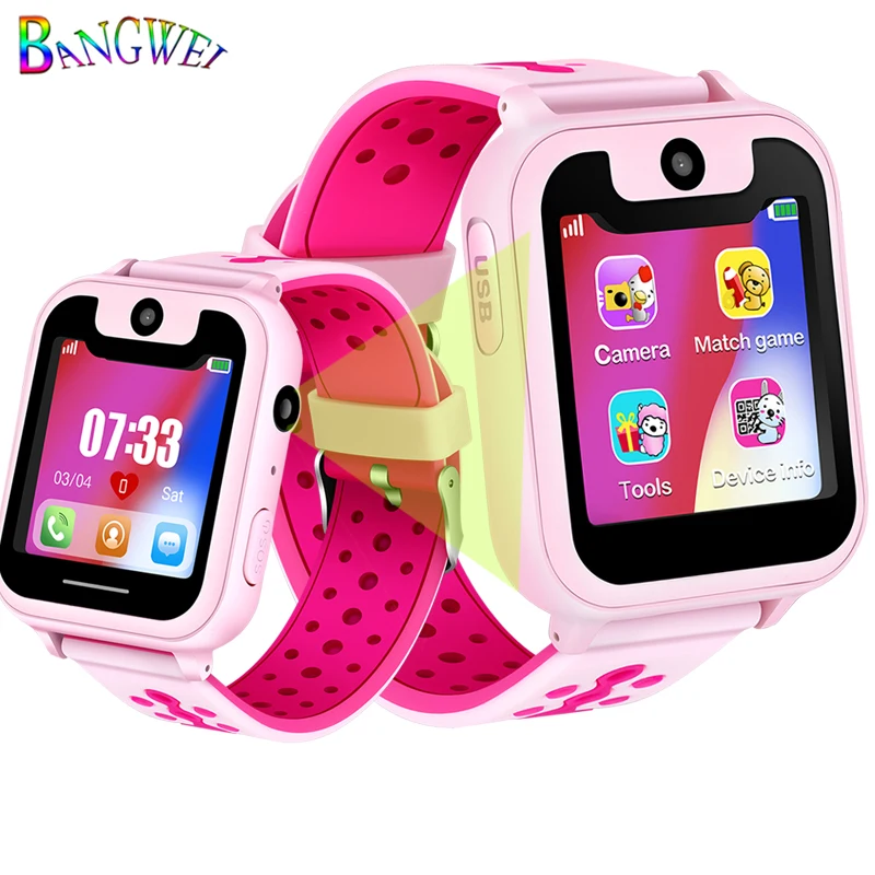 BANGWEI простой умные часы для детей Для мальчиков и девочек детские часы LPS позиция телефон слежения ответ детские часы Поддержка для