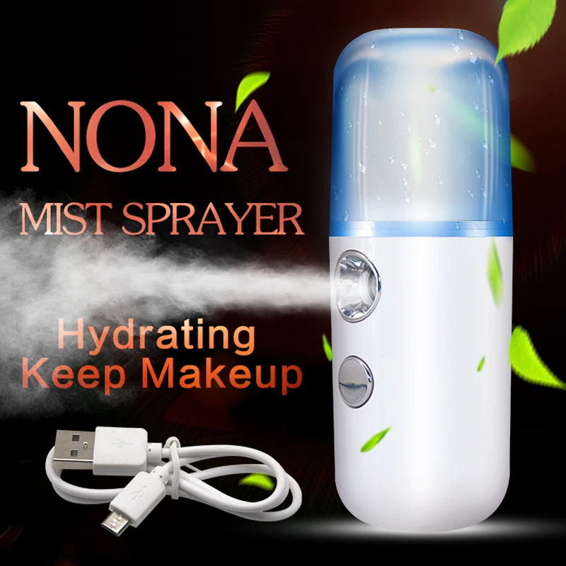 

Moisturizing Humidifier Portable Nano Mist Spray Facial Steamers Cooling Mist Mini 30ml Spray Beauty Instruments Face Skin Care