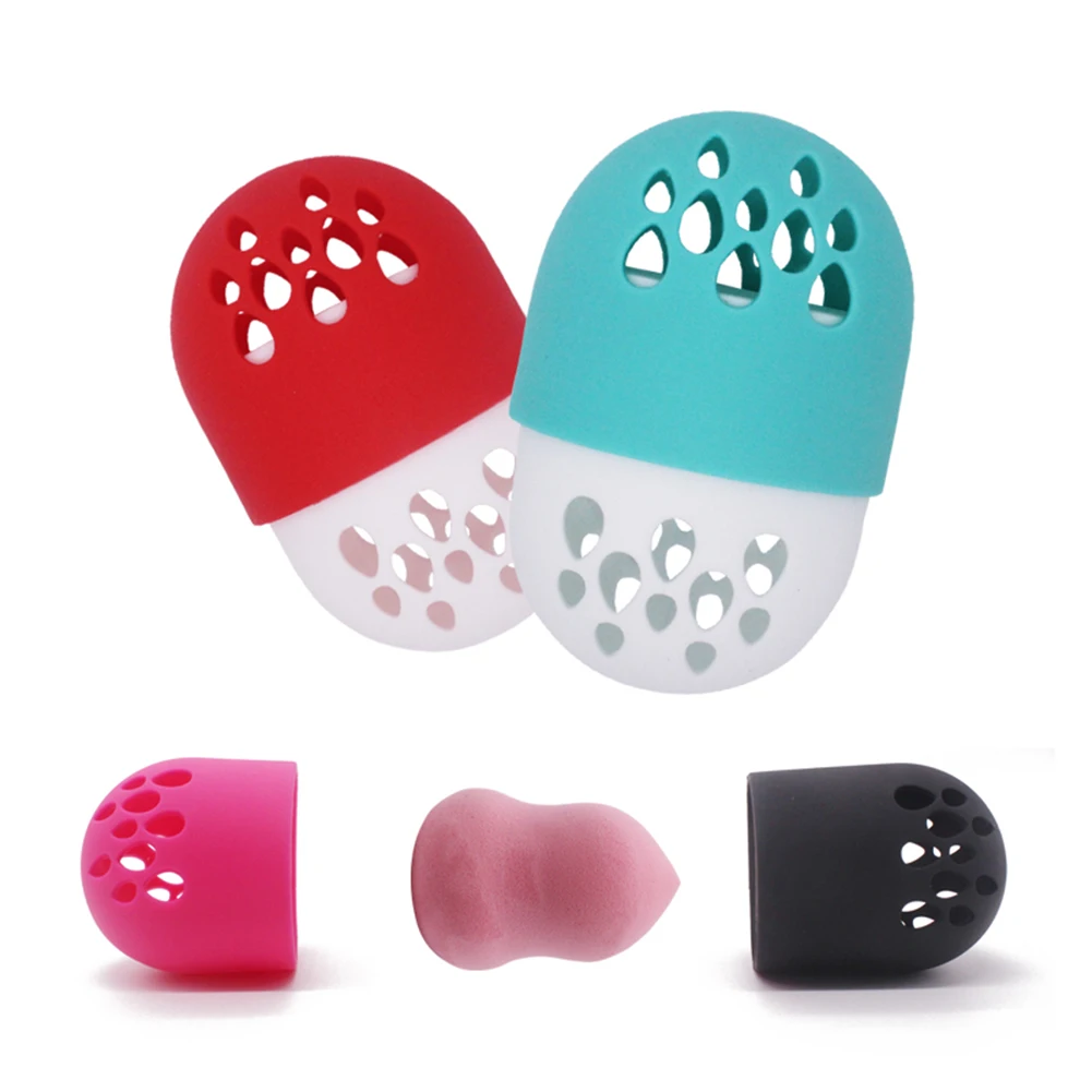  5 color Cute Cosmetic Powder Puff Holder Beauty Egg Display Shelf Sponge Display Rack Cosmetics Puf
