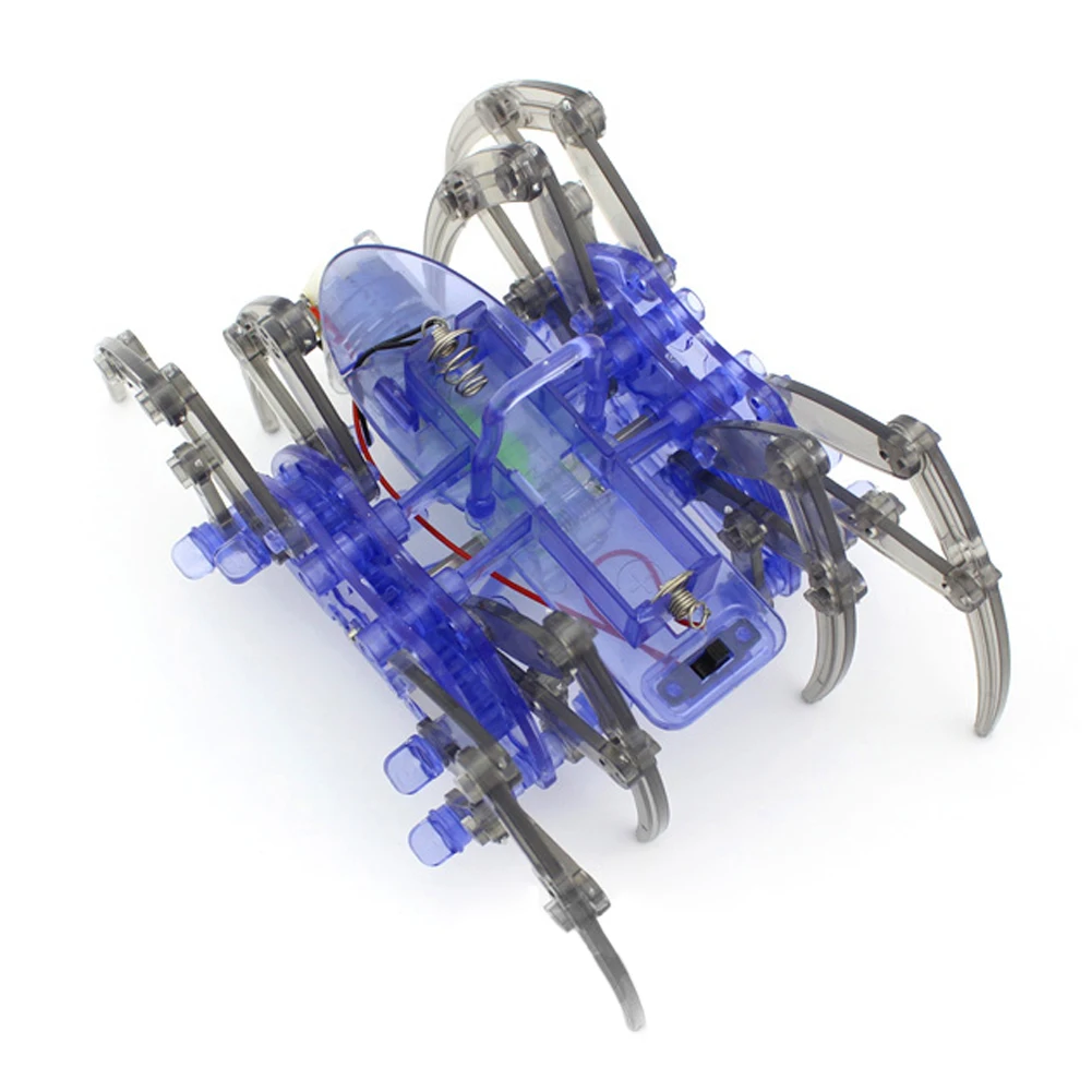 Научный эксперимент игрушки DIY Паук Робот для детей электрический робот паук игрушка Обучающие наборы игрушек
