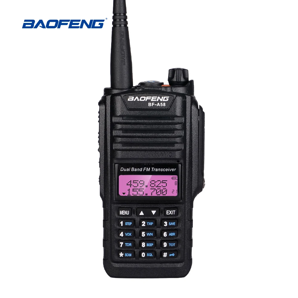BAOFENG A58 портативная рация профессиональная Водонепроницаемая УФ FM радиостанция CB