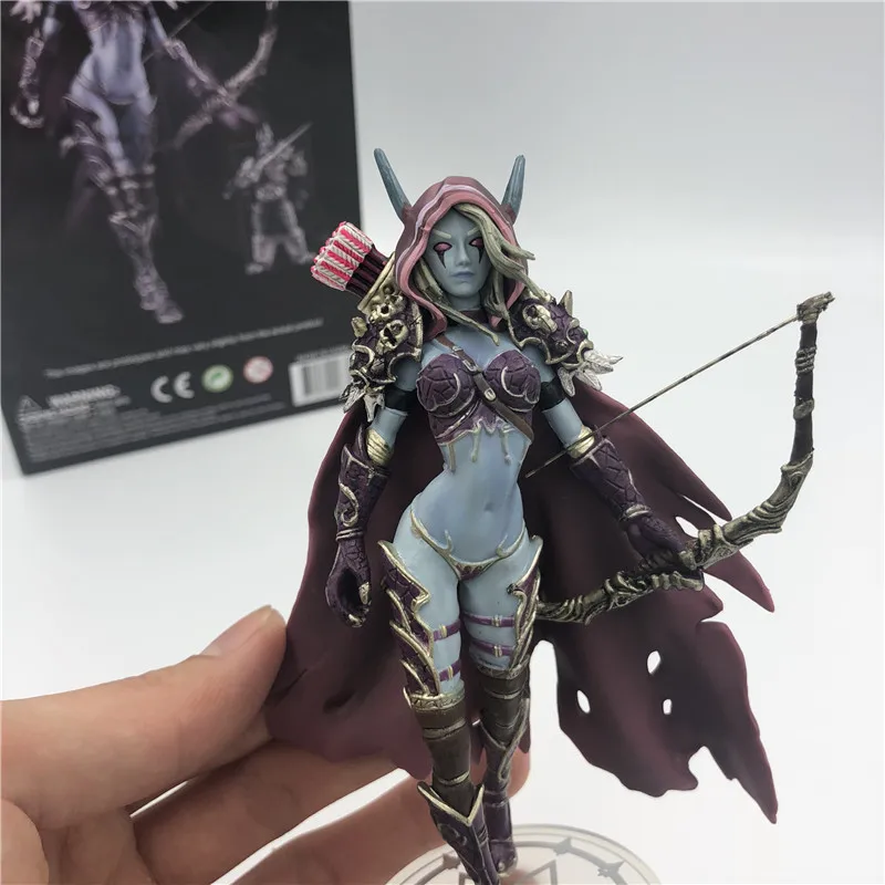 14 см Sylvanas Темный Traxex Windrunner стрельба из лука королева ПВХ фигурка модель