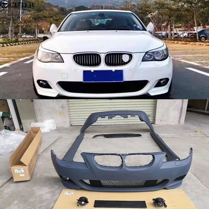 

E60 M-TECH Car body kit PP Unpainted Front Rear bumper side skirts for BMW E60 525i M-TECH 05-10