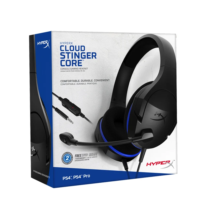 Оригинальный Kingston игровая гарнитура HyperX Cloud Stinger Core с микрофон для PS4 игровой