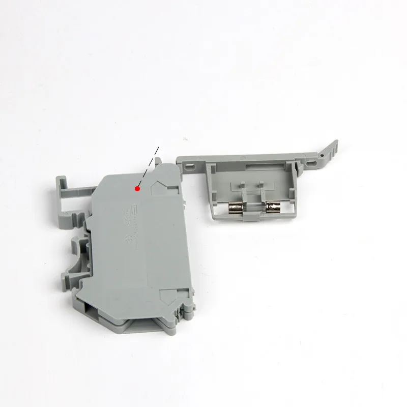 50PCS UK5-HESI UK5RD 4mm2 DIN Rail Screw Clamp Fuse Holder Base Terminal Blocks Connector UK Fuse Accessories