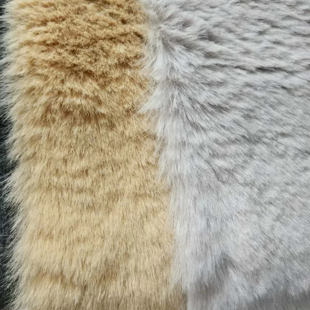 

10cm*160cm High grade Bonzer Faux fur fabric for winter coat Faux rabbit for DIY 20MM Hight Faux rabbit hair JSJRX-65A