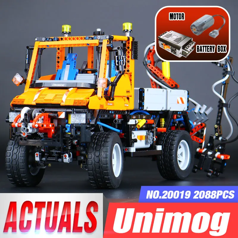 

LEPIN 20019 2088Pcs Technic Truck Unimog U400 Model Building Kits Blocks Funny Bricks Compatible Toys legoing 8110 for Children