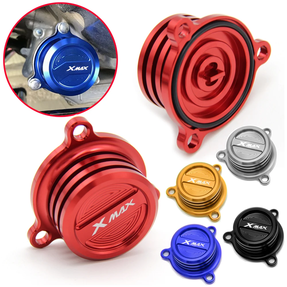 

Motorcycle CNC Oil Filter Cap Cover Plug For For Yamaha X-MAX XMAX 125 250 300 400 2017-2018