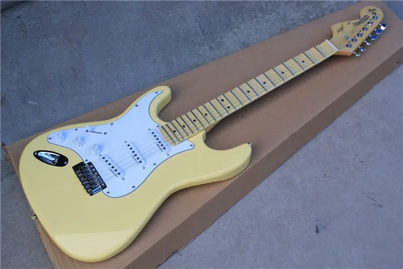 Hight Quality Start Left Handed Cream Yellow Big Head Yngwie Malmsteen Scalloped Maple Fretboard Electric Guitar Guitarra Electric Guitar Aliexpress