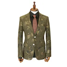 Ткачество мужские костюмы Классический горошек деловые костюмы Tuexdos свадебное платье Повседневный тонкий костюм Tuexdos bepoke мужской костюм