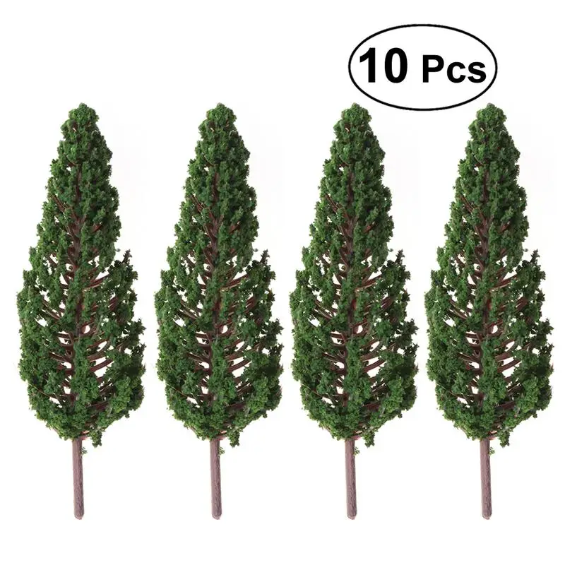 

WINOMO 10pcs Model Trees Park Street Diorama Scenery Layout Miniature Landscape Scenery