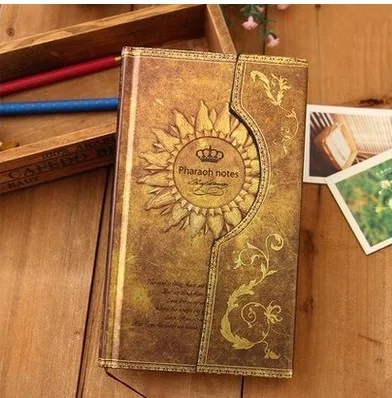 Креативный Jingu волшебный блокнот с магнитной пряжкой, дневник, винтажный личный блокнот-органайзер, милый планировщик, журнал для путешествий - Цвет: Gold