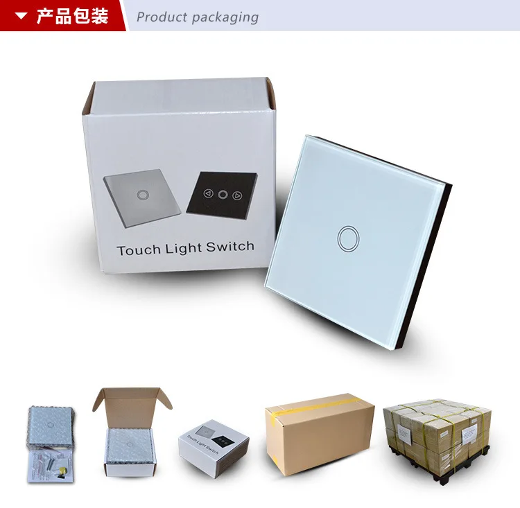 

Remote Touch Dimmer Switch with blue LED backlight,AC110-240V,1Gang Glass Tempered Panel Dimmer Light Switch