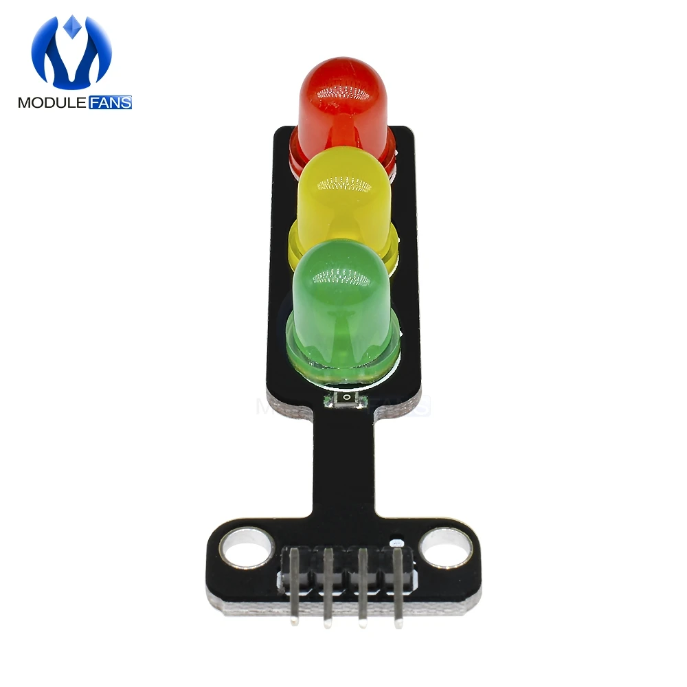 10PCS Mini 5mm LED DC 5V Traffic Light LED Display Module Board for Arduino Mini-Traffic Light for Traffic Light System Model