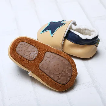 

Ezeleven 2018 New arrival genuine leather soft winter baby infant shoes