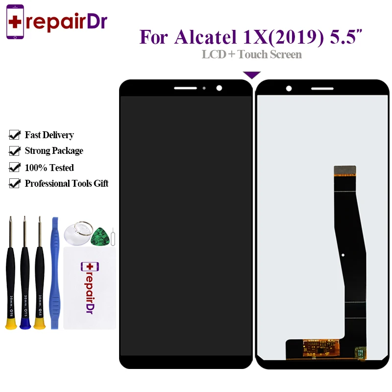 Для Alcatel 1X 2019 5008 ЖК-экран с сенсорным дигитайзером в сборе 5 ''для LCD 5008D 5008T 5008Y |