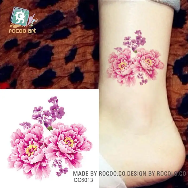 

Mini Body Art waterproof temporary tattoos for women beauty flower design flash tattoo sticker Free Shipping