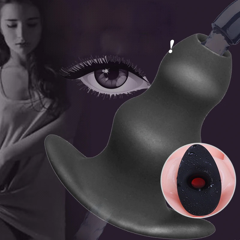 Silicone Anal Expanding Plug Bidet Wash Enema Anal Cleaning Buttplug