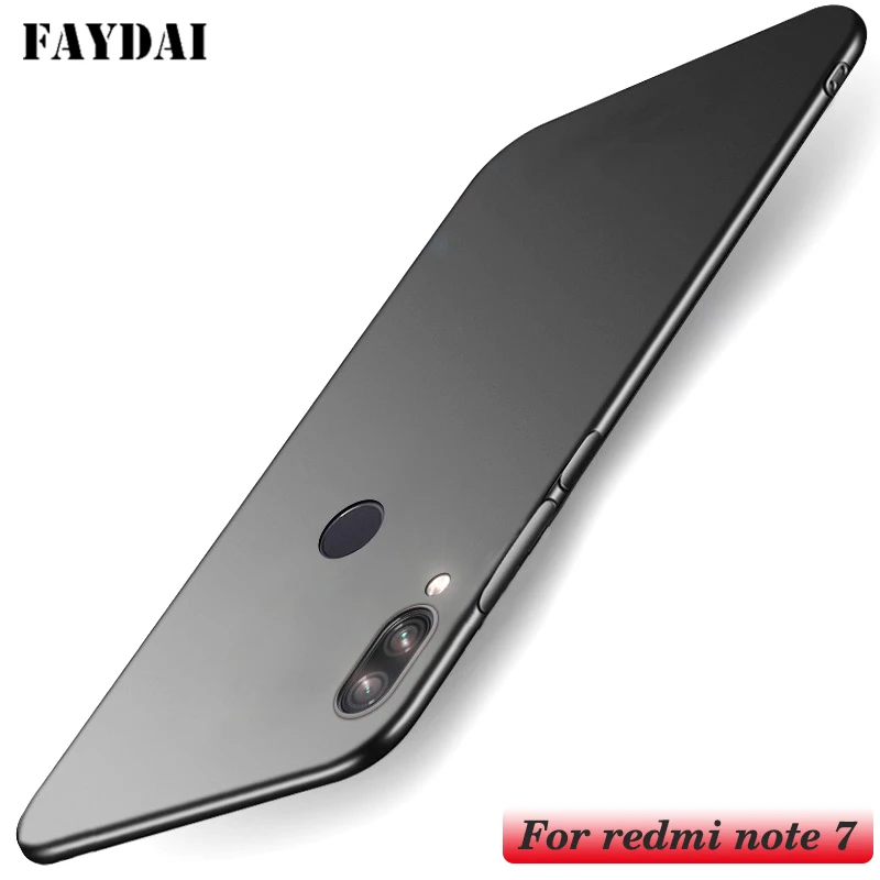 

FAYDAI For Redmi Note 7 Case Luxury Hard Back Cover Case For Xiaomi Redmi Note 7 Plastic PC Cover For Redmi Note 7 Pro Case