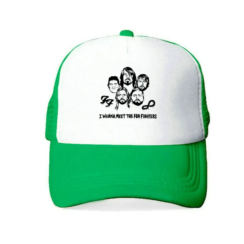 Американская рок группа FF мужская шляпа ведро Foo fighers Мужская брендовая бейсболка Roswll Foo fighers фигура сетка шляпа пляжная кепка для фанатов YY465 - Цвет: YY46519